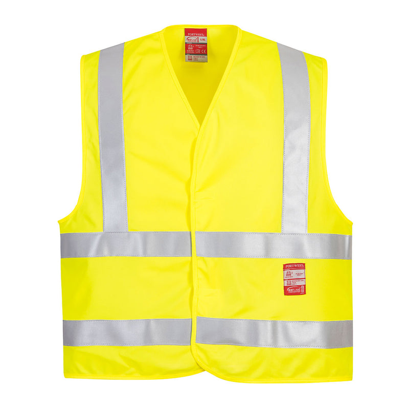 FR75-Yellow.  Hi-Vis FR Vest .  Live Chat for Bulk Discounts