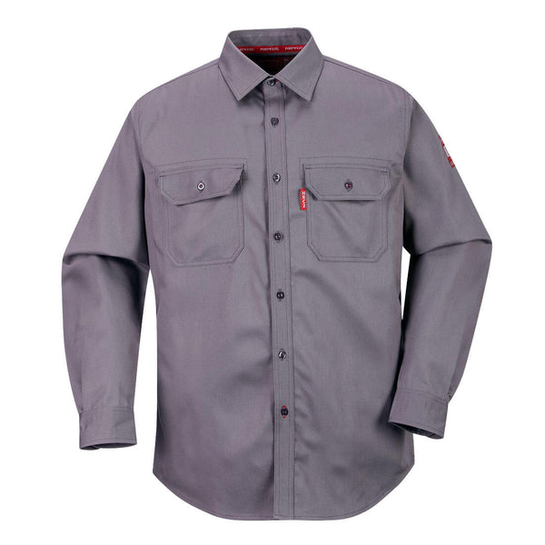 FR89-Gray Tall.  Bizflame 88/12 FR Shirt.  Live Chat for Bulk Discounts