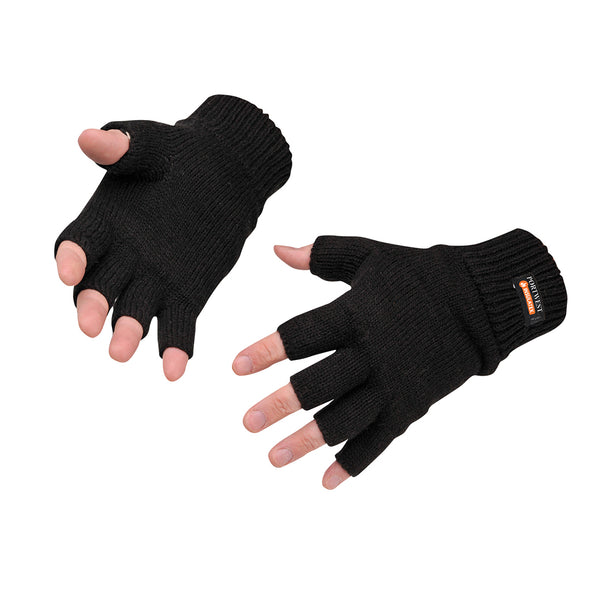 GL14-Black.  Fingerless Knit Insulatex Glove.  Live Chat for Bulk Discounts