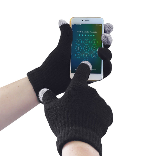 GL16-Black.  Touchscreen Knit Glove.  Live Chat for Bulk Discounts