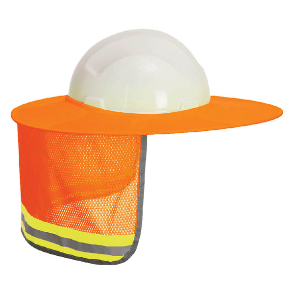 HA20-Orange.  Hi-Vis Mesh Sun Shield.  Live Chat for Bulk Discounts