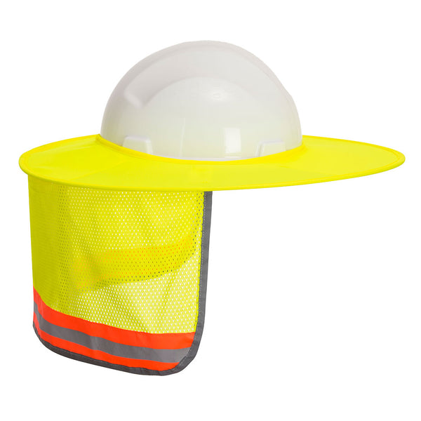 HA20-Yellow.  Hi-Vis Mesh Sun Shield.  Live Chat for Bulk Discounts