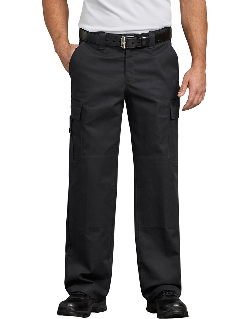 Dickies Mens Flex WP595 Regular Fit Straight Leg Work Uniform Cargo Pocket  Pants