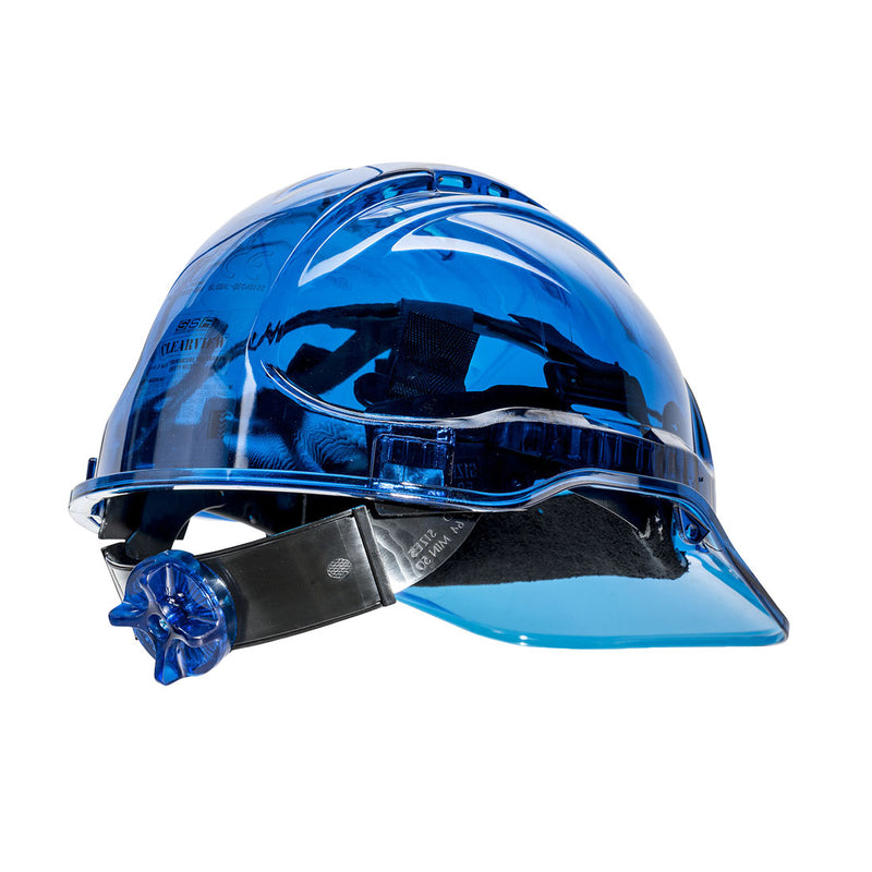 PV60-Blue.  Peak View Ratchet Hard Hat Vented.  Live Chat for Bulk Discounts