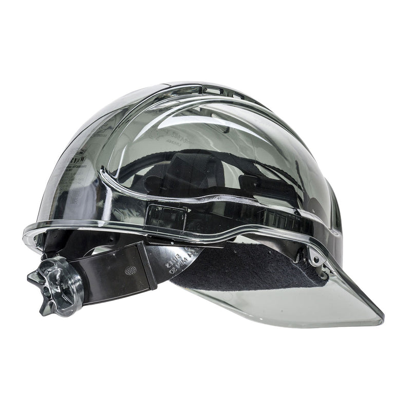 PV60-Smoke.  Peak View Ratchet Hard Hat Vented.  Live Chat for Bulk Discounts