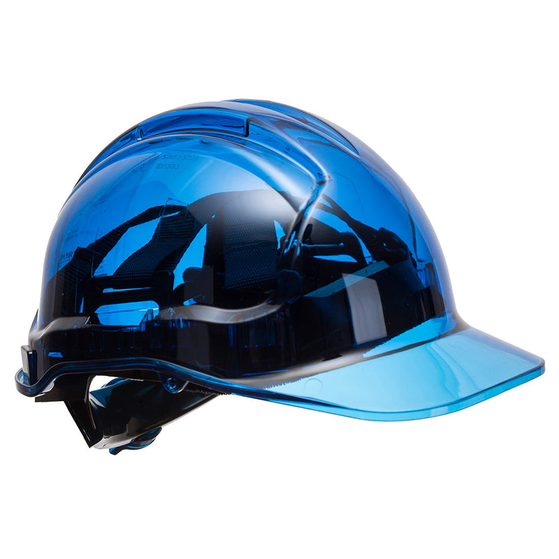 PV64-Blue.  Peak View Plus Ratchet Hard Hat - Non Vented.  Live Chat for Bulk Discounts