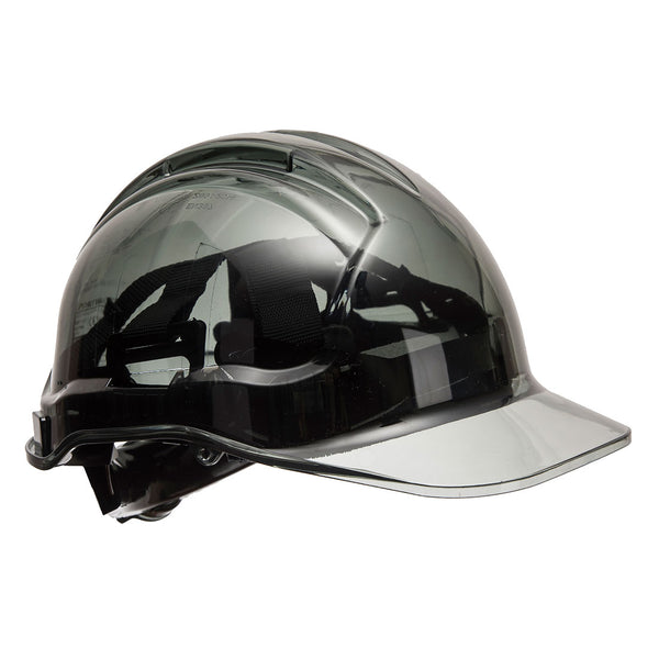 PV64-Smoke.  Peak View Plus Ratchet Hard Hat - Non Vented.  Live Chat for Bulk Discounts