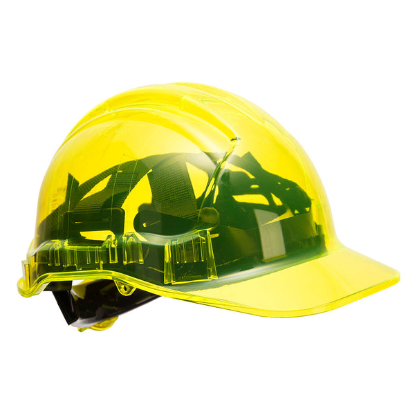 PV64-Yellow.  Peak View Plus Ratchet Hard Hat - Non Vented.  Live Chat for Bulk Discounts