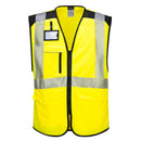 PW309-Yellow/Black.  PW3 Hi-Vis Executive Vest.  Live Chat for Bulk Discounts