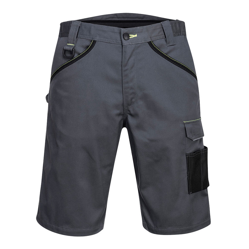 PW349-Zoom Gray/Black.  PW3 Work Shorts.  Live Chat for Bulk Discounts