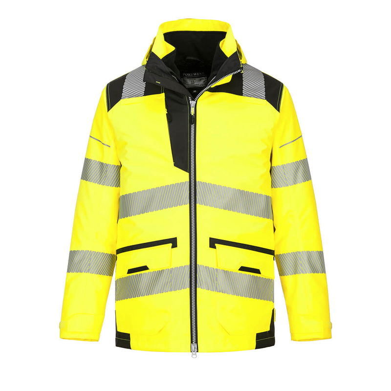 PW367-Yellow/Black.  PW3 Hi-Vis 5-in-1 Jacket.  Live Chat for Bulk Discounts