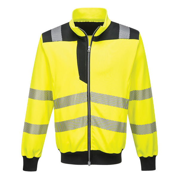 PW370-Yellow/Black.  PW3 Hi-Vis Sweatshirt.  Live Chat for Bulk Discounts