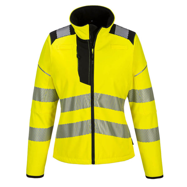 PW381-Yellow/Black.  PW3 Hi-Vis Women's Softshell.  Live Chat for Bulk Discounts