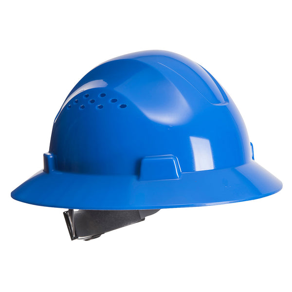 PW52-Royal Blue.  Full Brim Premier Hard Hat Vented .  Live Chat for Bulk Discounts