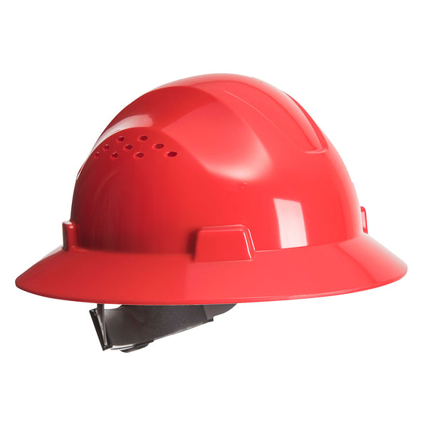 PW52-Red.  Full Brim Premier Hard Hat Vented .  Live Chat for Bulk Discounts