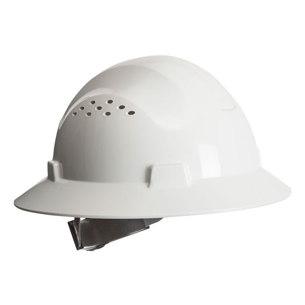 PW52-White.  Full Brim Premier Hard Hat Vented .  Live Chat for Bulk Discounts