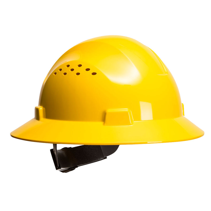 PW52-Yellow.  Full Brim Premier Hard Hat Vented .  Live Chat for Bulk Discounts