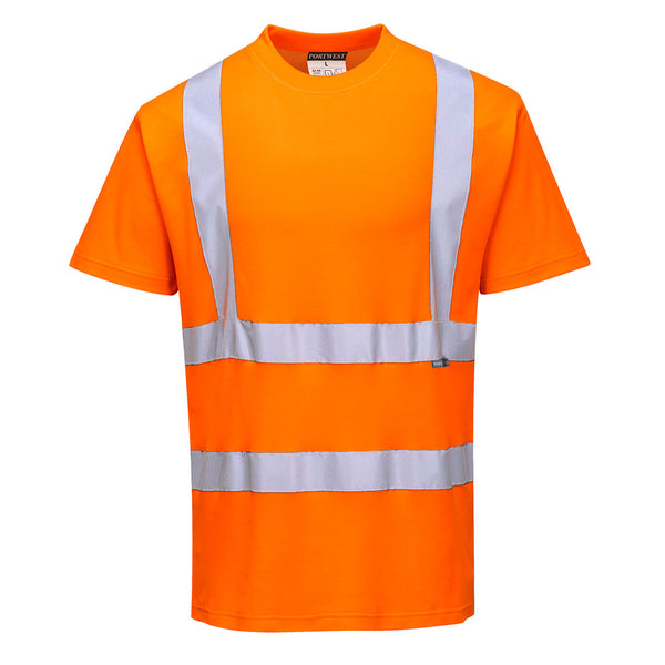 S170-Orange.  Cotton Comfort Short Sleeve T-Shirt.  Live Chat for Bulk Discounts