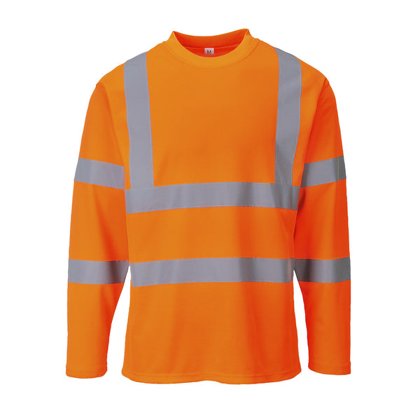 S278-Orange.  Cotton Comfort Long Sleeve T-Shirt .  Live Chat for Bulk Discounts