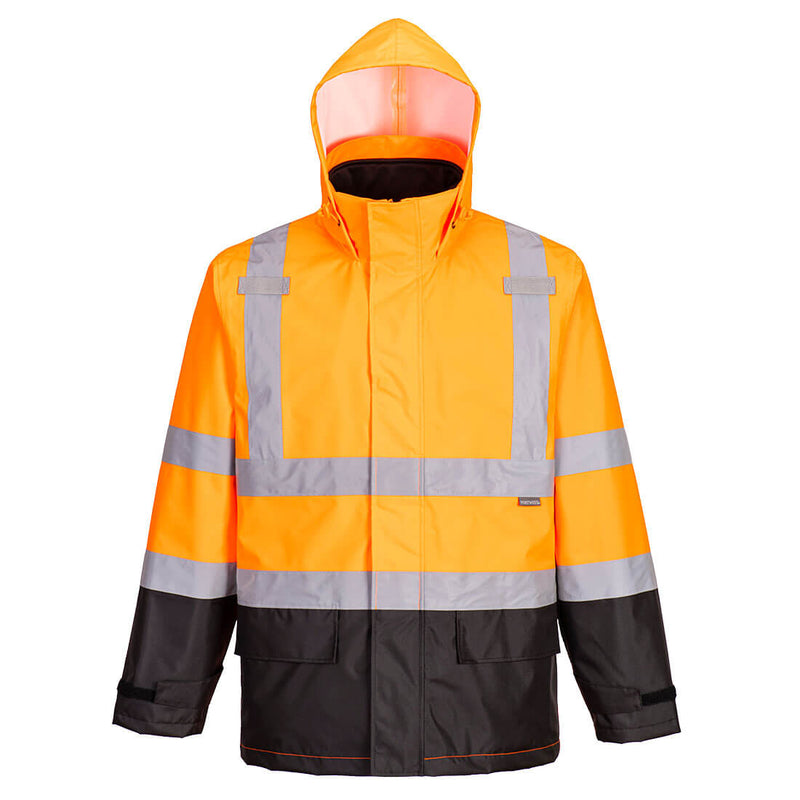 S362-Orange/Black.  Hi Vis 3-in-1 Contrast Jacket.  Live Chat for Bulk Discounts