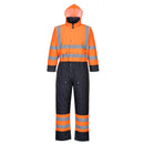 S485-Orange/Navy.  Hi-Vis Contrast Coverall.  Live Chat for Bulk Discounts