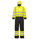 S485-Yellow/Black.  Hi-Vis Contrast Coverall.  Live Chat for Bulk Discounts