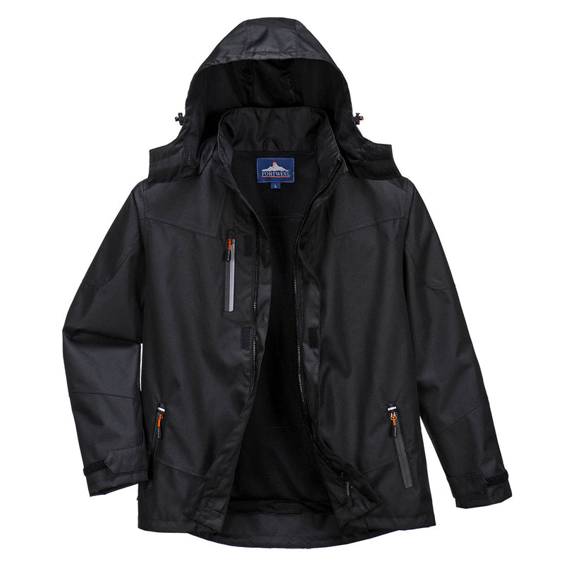 S555-Black.  Outcoach Jacket.  Live Chat for Bulk Discounts