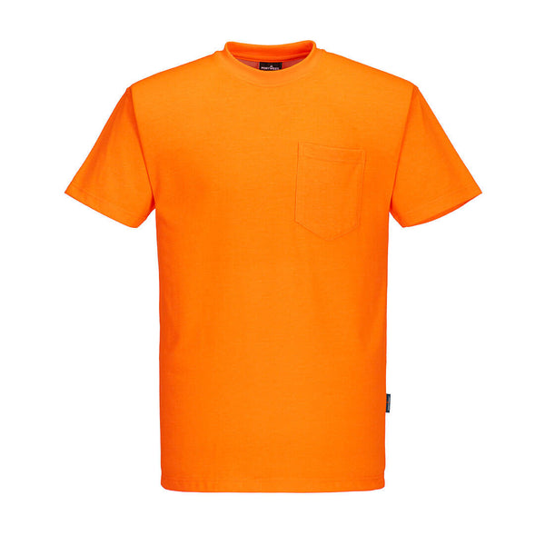 S577-Orange.  Non ANSI Cotton Blend T-Shirt.  Live Chat for Bulk Discounts