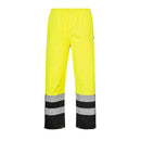 S587-Yellow/Black.  Hi-Vis Rain Pants.  Live Chat for Bulk Discounts