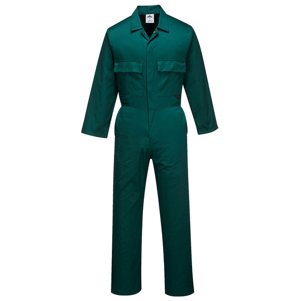 S999-Bottle Green.  Euro Work Polycotton Coverall.  Live Chat for Bulk Discounts