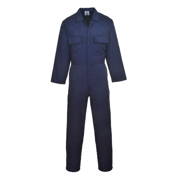 S999-Navy.  Euro Work Polycotton Coverall.  Live Chat for Bulk Discounts