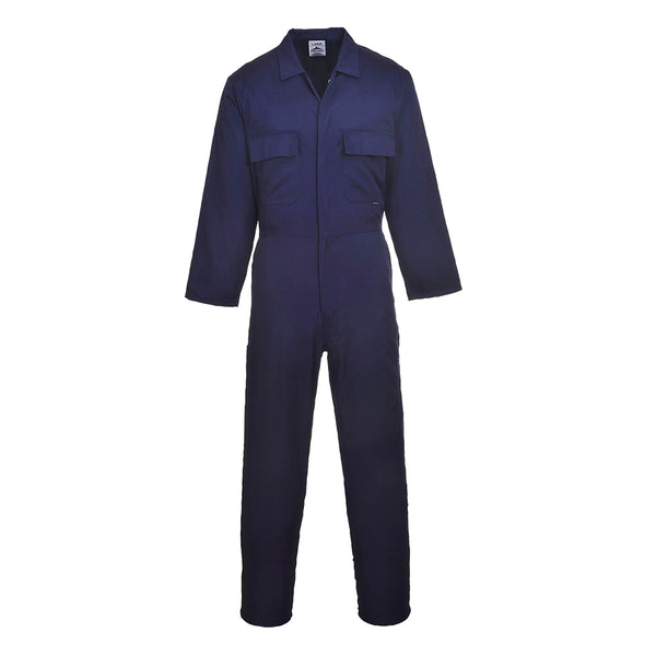 S999-Navy Tall.  Euro Work Polycotton Coverall.  Live Chat for Bulk Discounts