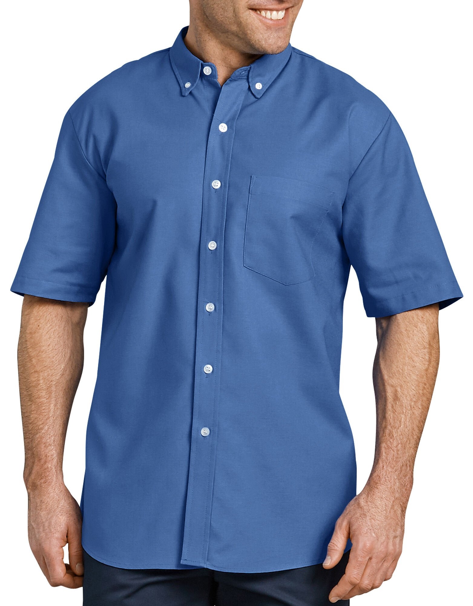 Dickies [SS46] Button-Down Oxford Short Sleeve Shirt. Live Chat For Bu