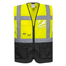 UC476-Yellow/Black.  Warsaw Executive Vest.  Live Chat for Bulk Discounts