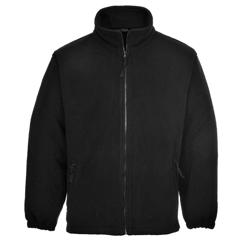 UF205-Black.  Aran Fleece Jacket.  Live Chat for Bulk Discounts