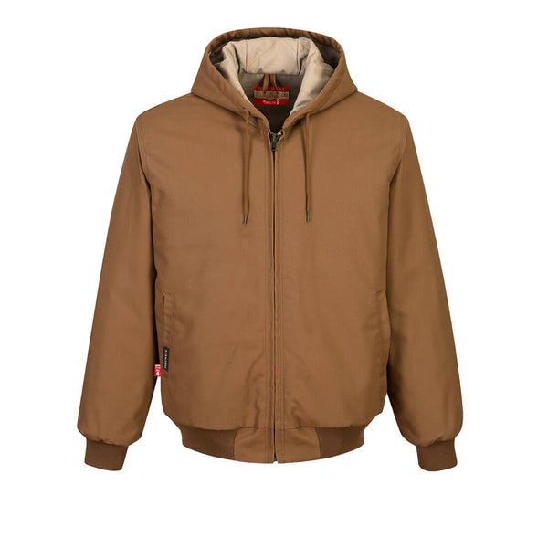 UFR48-Brown.  DuraDuck Flame Quilt Lined Jacket.  Live Chat for Bulk Discounts