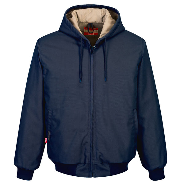 UFR48-Navy.  DuraDuck Flame Quilt Lined Jacket.  Live Chat for Bulk Discounts