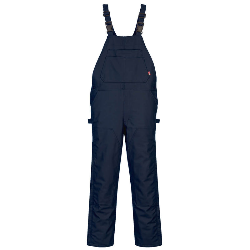 UFR49-Navy.  DuraDuck Flame Quilt Lined Bib Overall.  Live Chat for Bulk Discounts