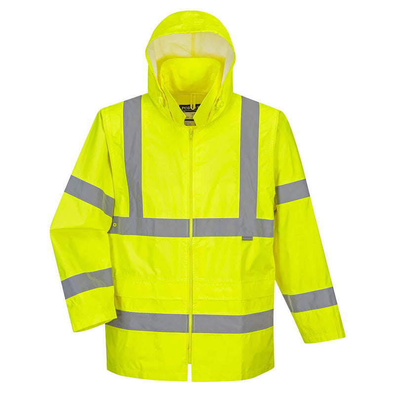 UH440-Yellow.  Hi-Vis Rain Jacket.  Live Chat for Bulk Discounts