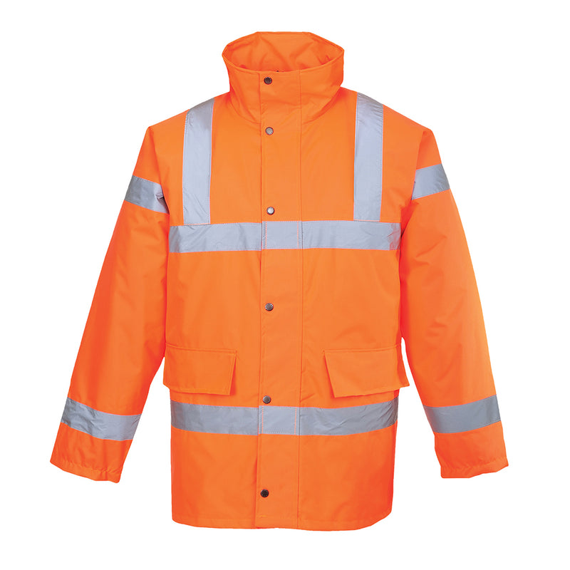 URT30-Orange.  Hi-Vis Traffic Jacket.  Live Chat for Bulk Discounts