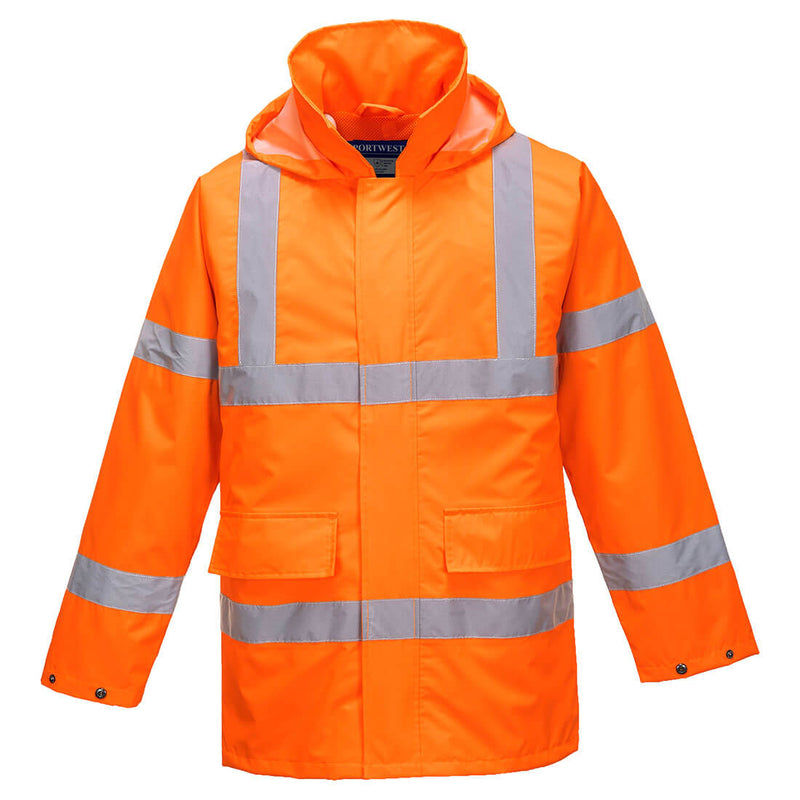 US160-Orange.  Hi-Vis Lite Traffic Jacket.  Live Chat for Bulk Discounts