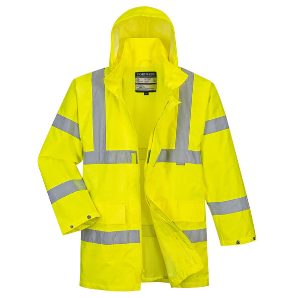 US160-Yellow.  Hi-Vis Lite Traffic Jacket.  Live Chat for Bulk Discounts