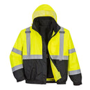 US365-Yellow/Black Tall.  Hi-Vis Premium 3-in-1 Bomber.  Live Chat for Bulk Discounts