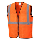 US380-Orange.  Tampa Mesh Vest.  Live Chat for Bulk Discounts