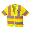 US383-Yellow.  Augusta Sleeved Hi-Vis Vest.  Live Chat for Bulk Discounts