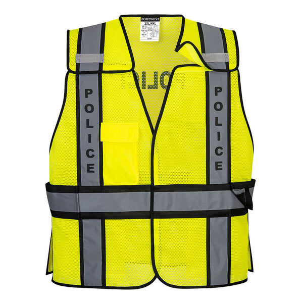 US387-Yellow/Black.  Public Safety Vest.  Live Chat for Bulk Discounts