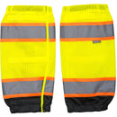 US389-Yellow/Black.  Hi-Vis Two-Tone Gaiters.  Live Chat for Bulk Discounts