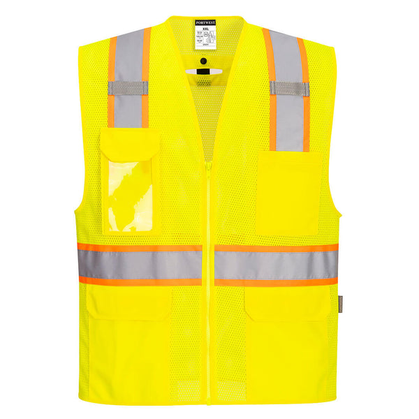 US394-Yellow.  Fall Protection Vest.  Live Chat for Bulk Discounts