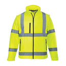 US428-Yellow.  Hi-Vis Softshell Jacket (3L).  Live Chat for Bulk Discounts