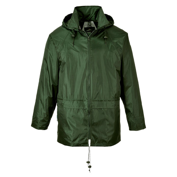 US440-Olive Green.  Classic Rain Jacket.  Live Chat for Bulk Discounts